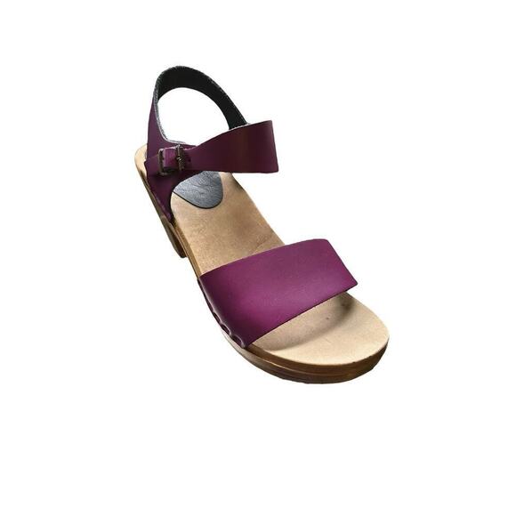 Sven plum wooden clog sandals sz 37 (6.5-7) - Picture 3 of 12